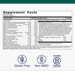 PhytoMulti bottle label close-up showing vitamin information