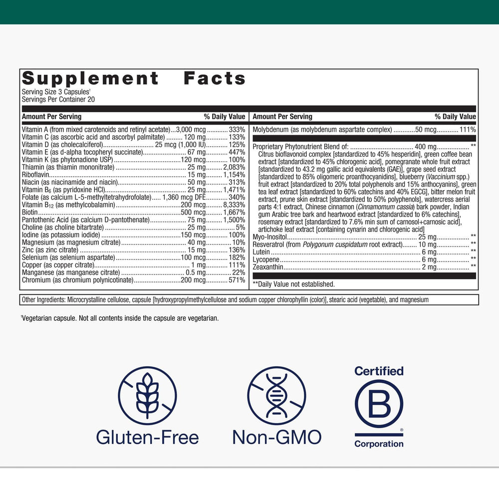 Close-up of PhytoMulti phytonutrients blend