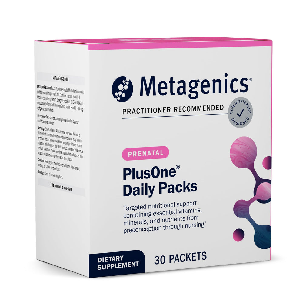 Metagenics PlusOne Daily Packs prenatal vitamin box