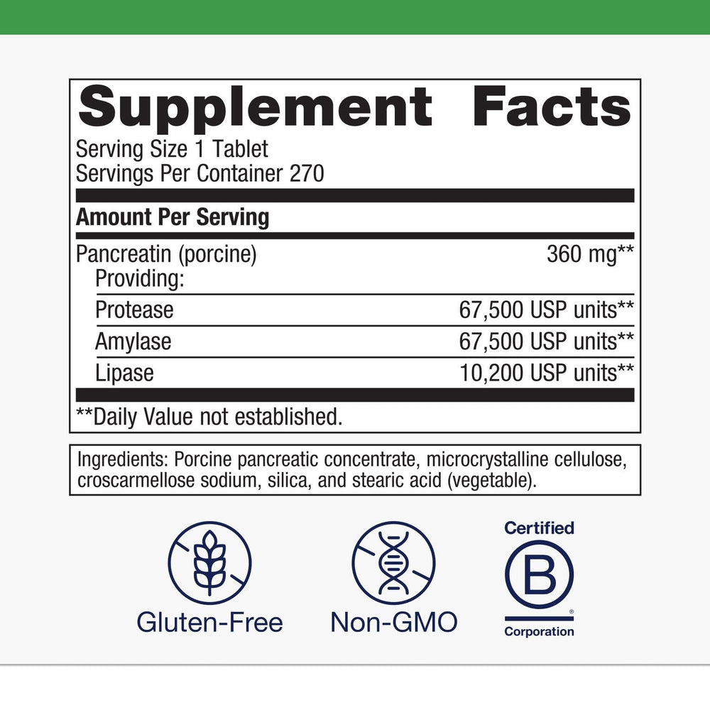 Digestive enzyme blend for digestion support