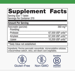 Digestive enzyme blend for digestion support