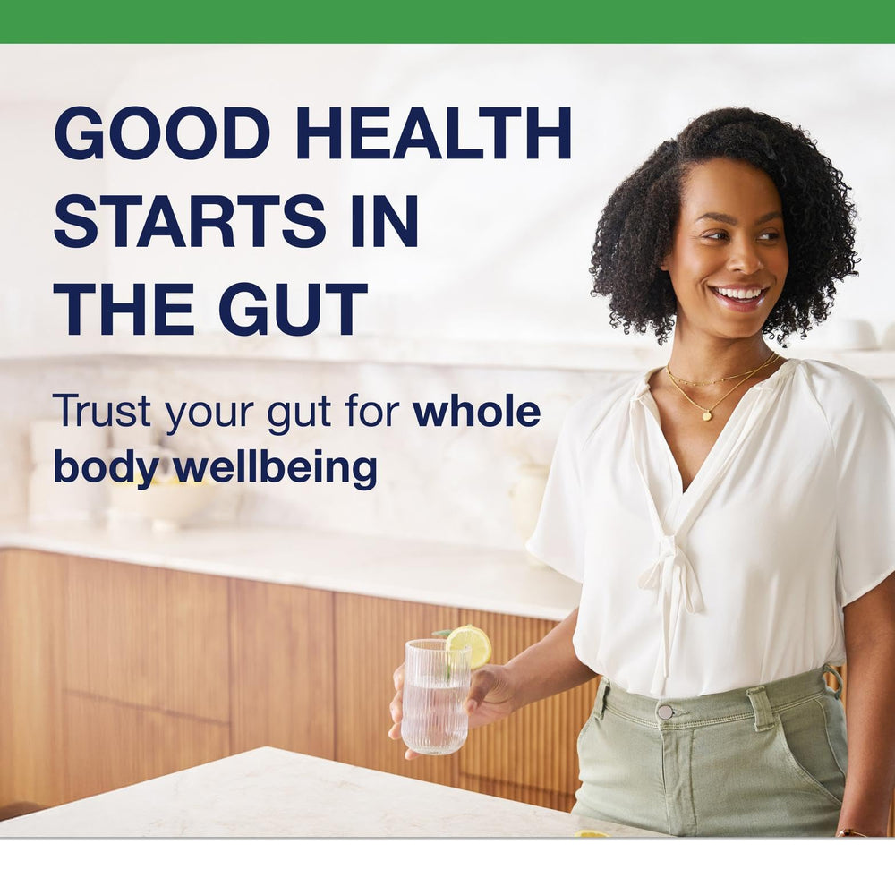 Graphic highlighting gut health support from enzymes