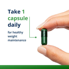 Metagenics UltraFlora capsules dispense image communicates easy daily dosage.