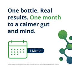 Close-up of product label on UltraFlora Complete bottle