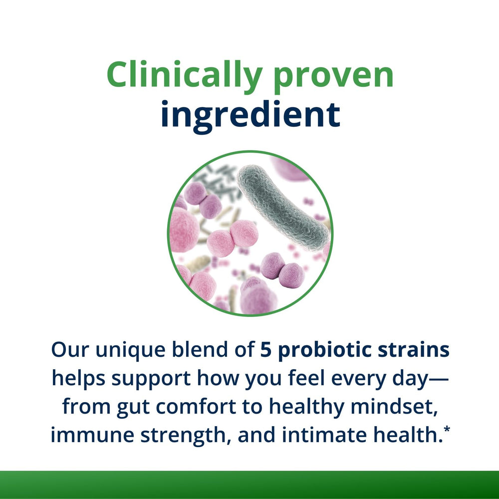 Shelf-stable bottle with packaging for UltraFlora Complete