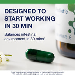 Front label highlighting 30B CFU and 7 probiotic strains