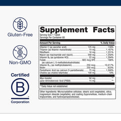 Graphic illustrating energy metabolism support from B vitamins