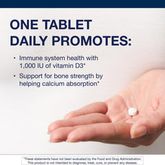 Close-up of Metagenics Vitamin D3 1000 IU packaging