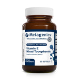 Metagenics Vitamin E Mixed Tocopherols bottle and label