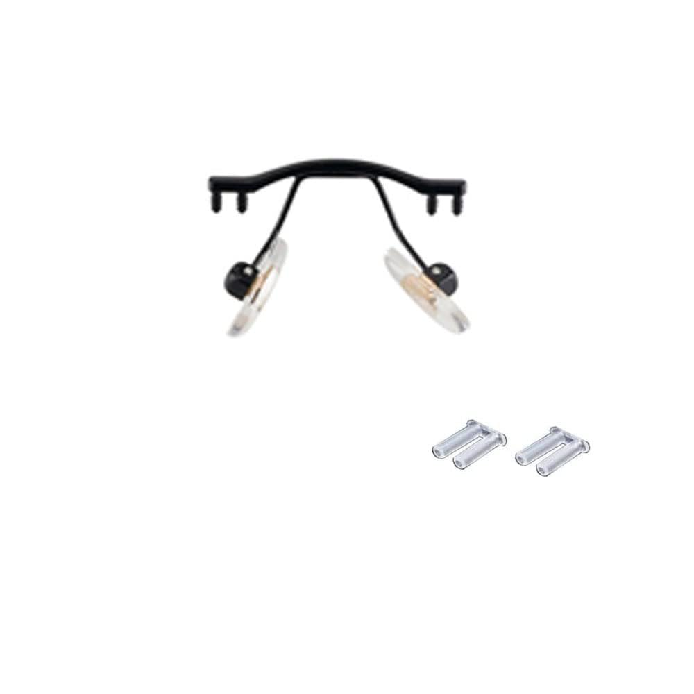 Metal black replacement nose bridge for rimless glasses