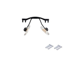 Metal black replacement nose bridge for rimless glasses