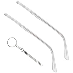 Metal eyeglass replacement arm