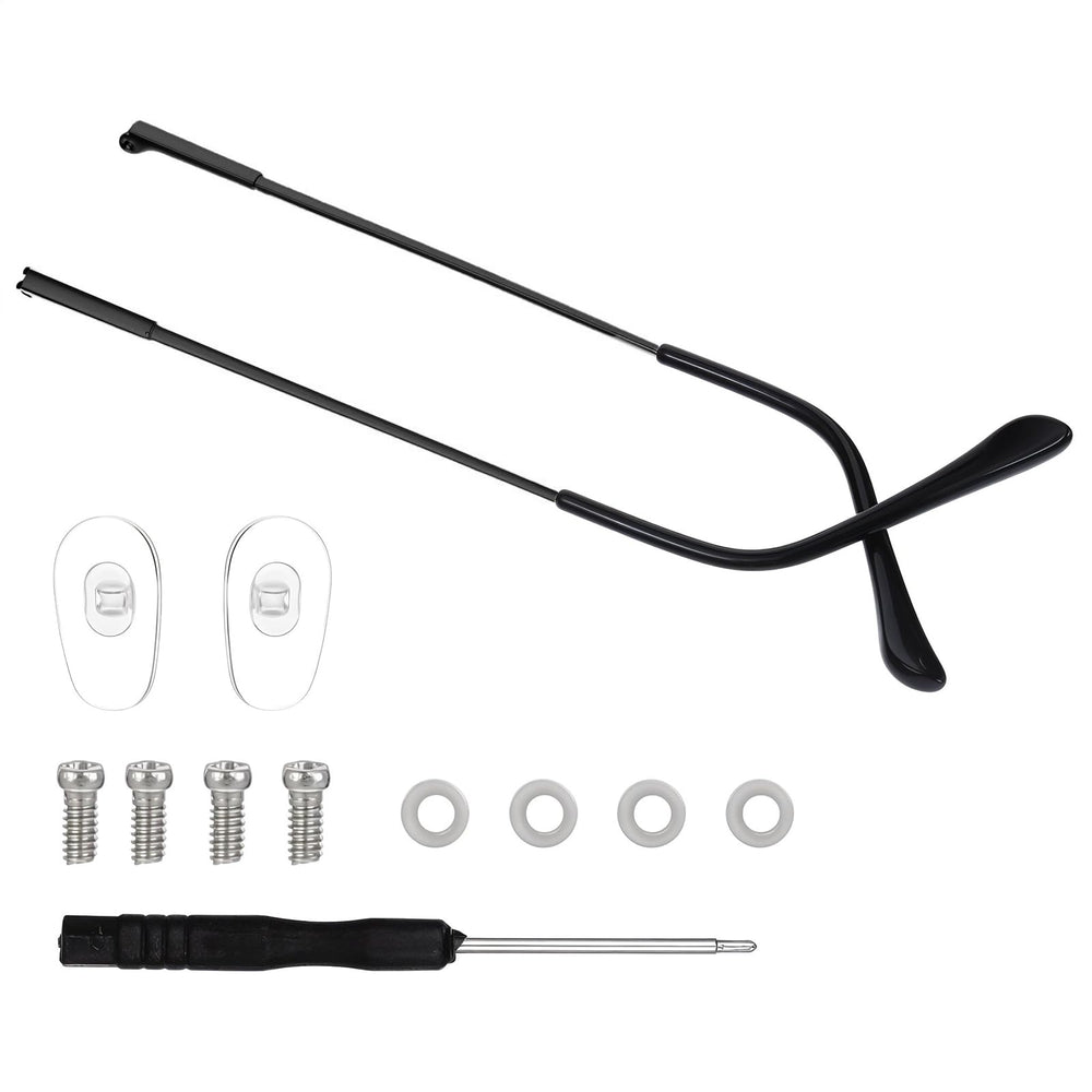 Metal glasses arm replacement in black (138mm x 3mm)