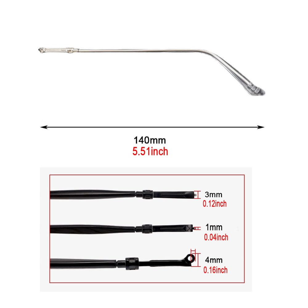 Durable silver replacement arms suitable for sunglasses and reading glasses
