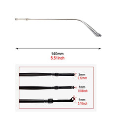 Durable silver replacement arms suitable for sunglasses and reading glasses