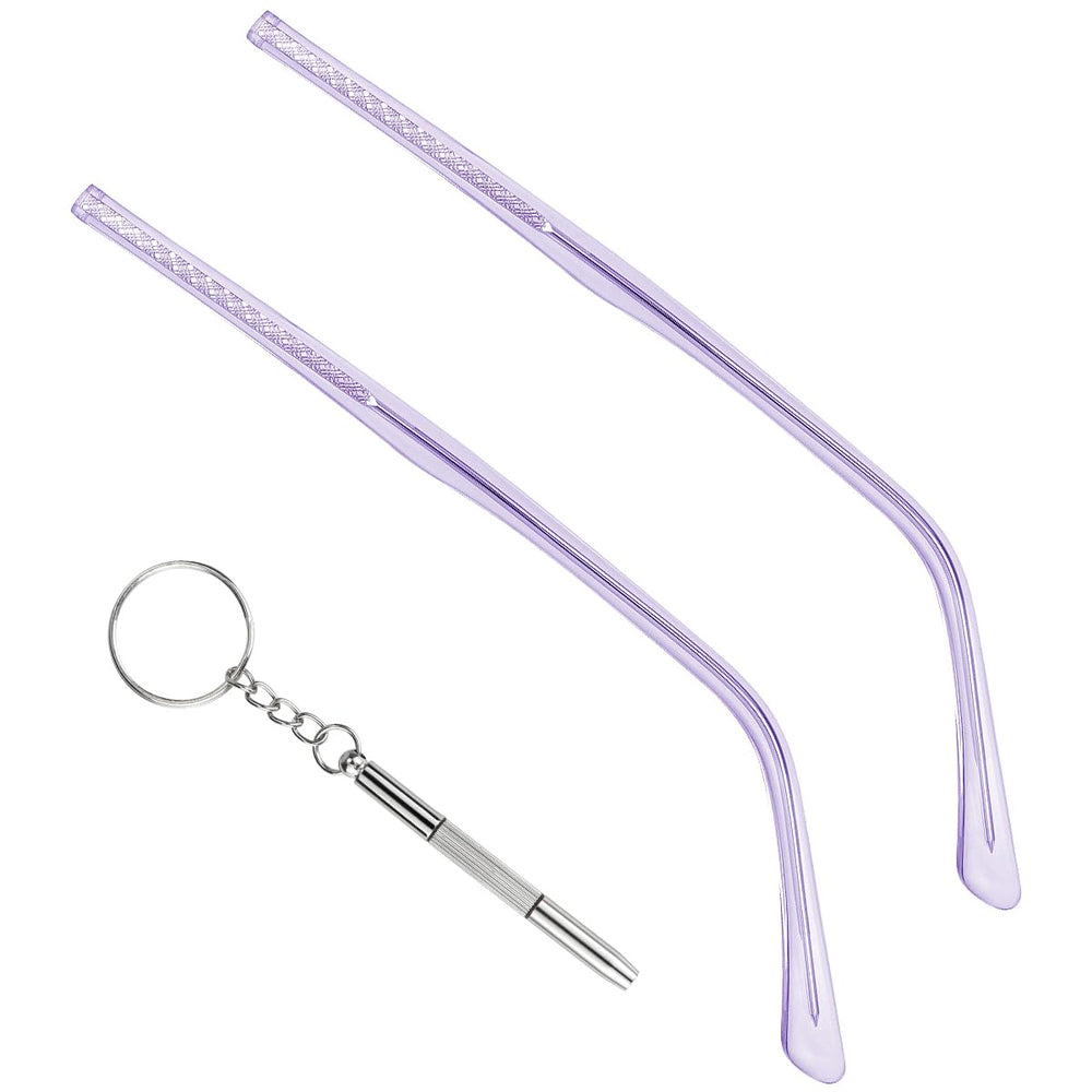 Pair of metal glasses replacement arms for thin frames