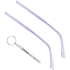 Pair of metal glasses replacement arms for thin frames