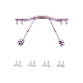 Metal nose bridge replacement kit for rimless glasses in purple