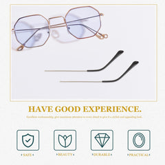 Metal temple replacement for eyewear