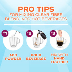 Smoothie prepared with Metamucil Clear Fiber Blend