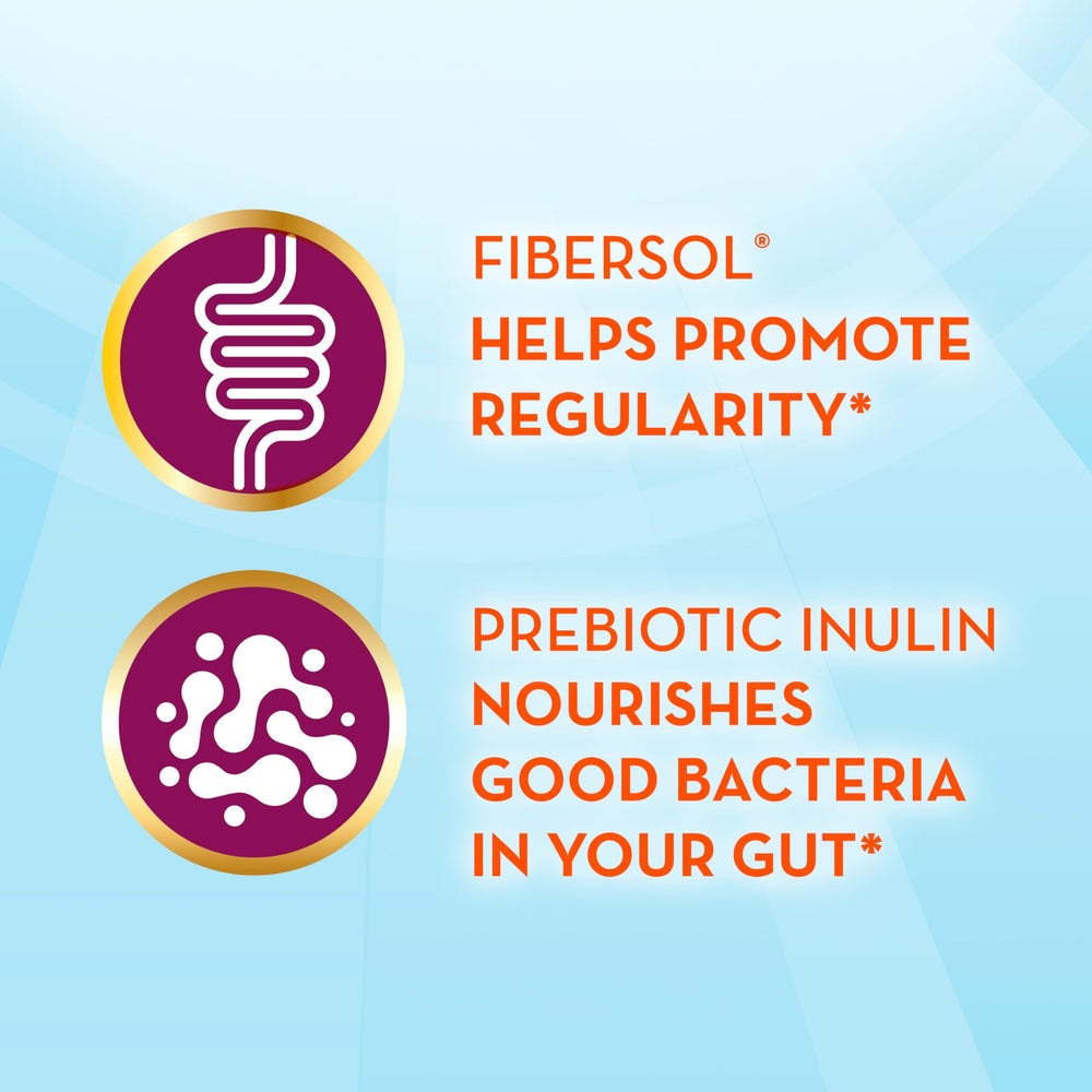 Close-up of Fibersol and Inulin prebiotic ingredients