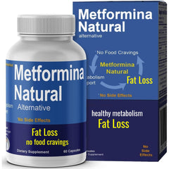 METFORMINA Natural bottle displaying 60 capsules