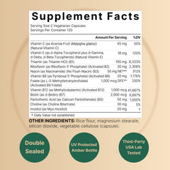 Close-up view of vegetarian capsules in bottle