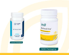 Close-up of methylated B6, B12 and Folate vitamins