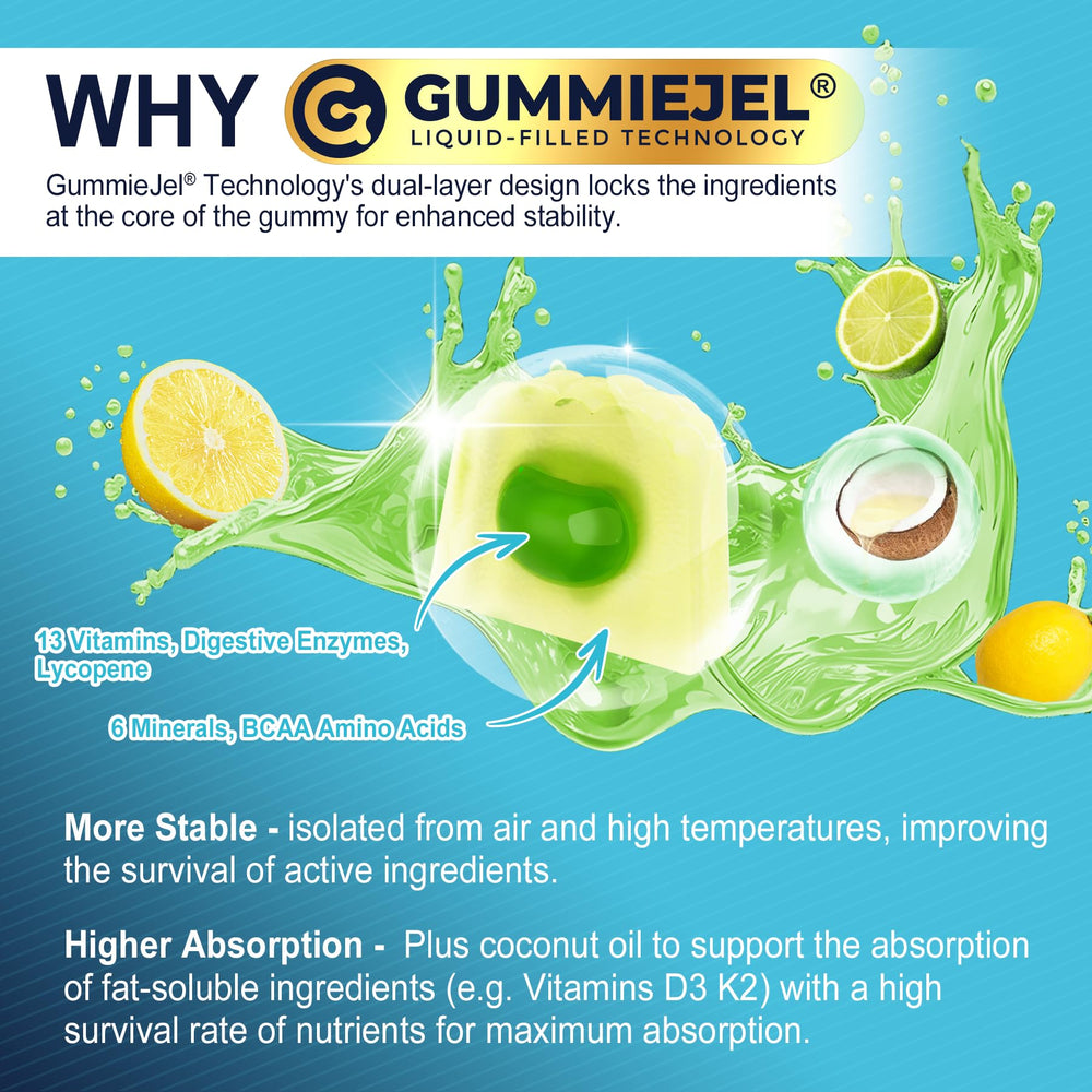 Digestive enzymes and amino acids icons
