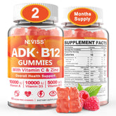 Front view of bottle labeled Methylated Multivitamin Vegan Gummies in raspberry flavor