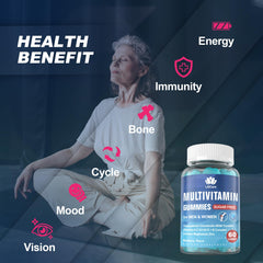 Gelatin-free, non-GMO multivitamin gummies manufactured in USA