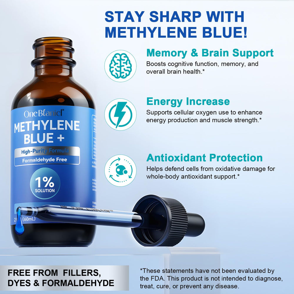Dropper dispensing Methylene Blue 1% Solution