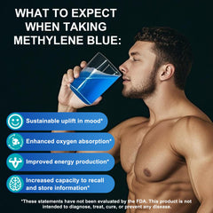 Graphic illustrating antioxidant benefits of methylene blue