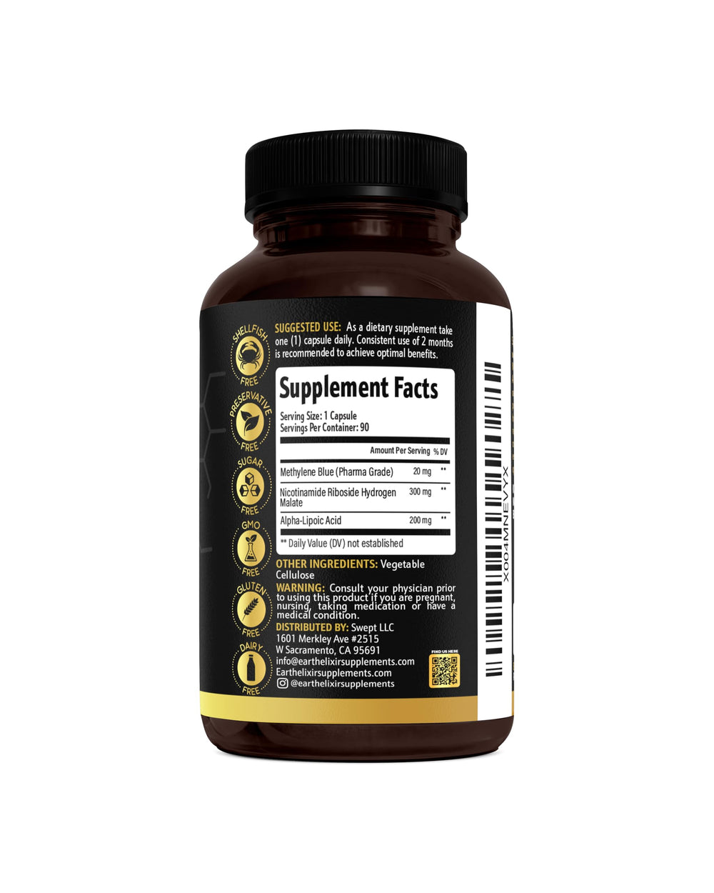 No-mess, spill-free dosing of methylene blue capsules