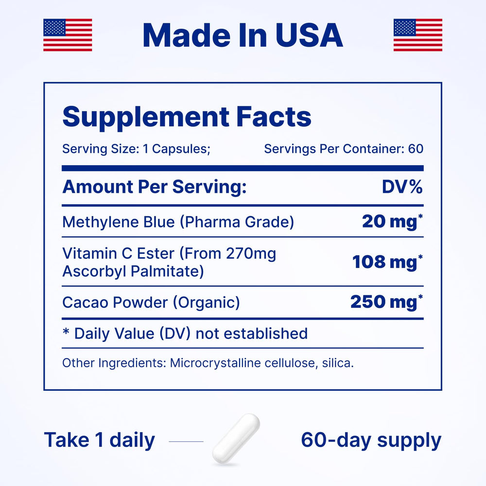 Lifestyle image of studying with focus due to methylene blue