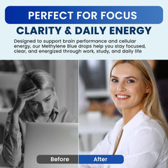 Dropper releasing liquid from the Methylene Blue Drops