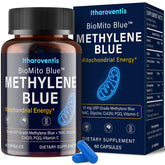 Bottle of Methylene Blue Pharmaceutical Grade Capsules with label