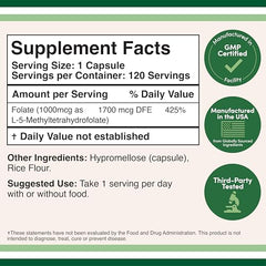 Supplement facts label and bottle close-up
