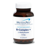 MethylPro B-Complex + L-Methylfolate 5 mg vegan capsules bottle front