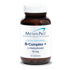 MethylPro B-Complex + L-Methylfolate bottle front view