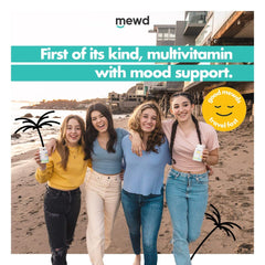 Vegan, gluten-free MEWD multivitamin gummy packaging