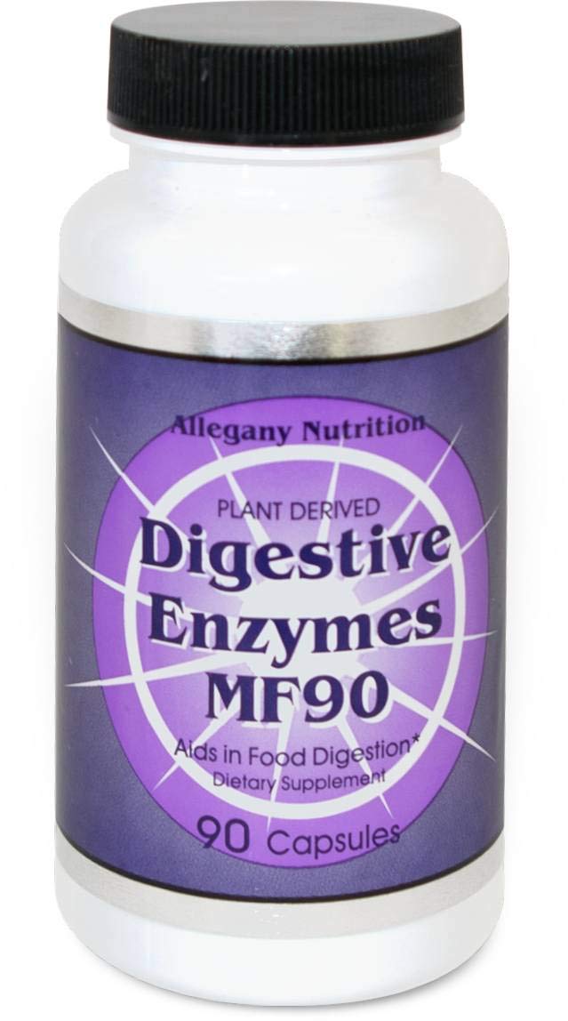 MF90 Digestive Enzymes bottle label