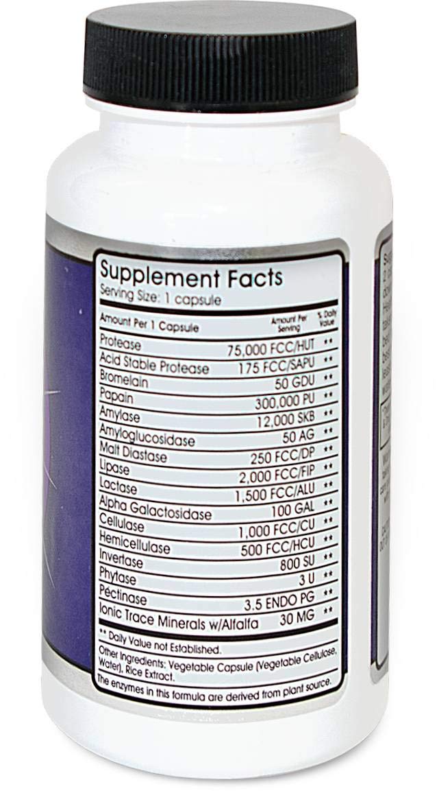 MF90 Digestive Enzymes product packaging close-up