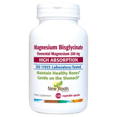 Front view of Magnesium Bisglycinate Capsules bottle (120 count)
