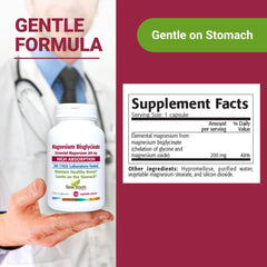 Gentle digestion symbol with capsules