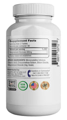 Supplement facts panel showing 400mg magnesium glycinate per serving