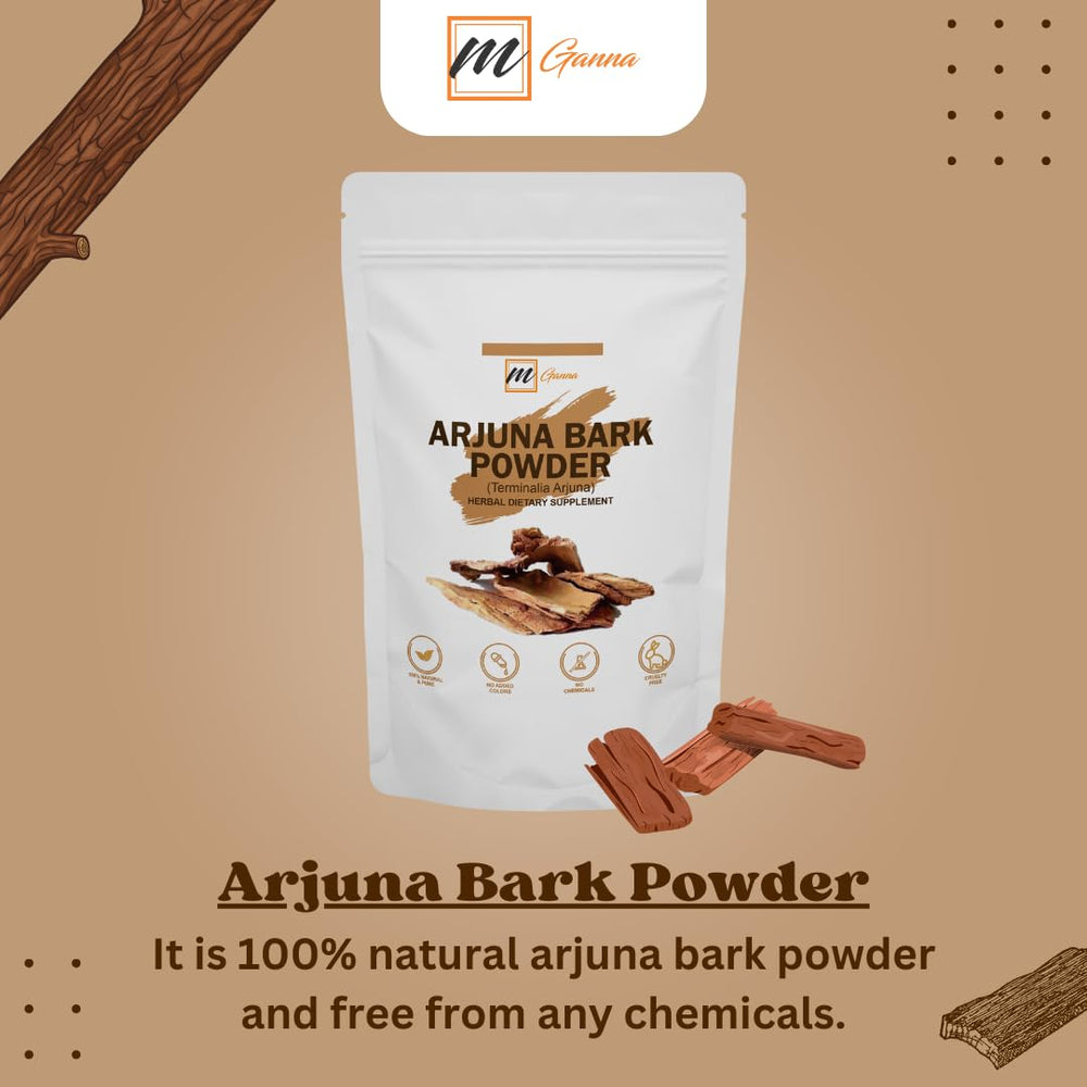 Resealable stand-up pouch packaging of Arjuna powder