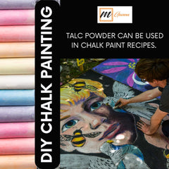 Industrial and cosmetic uses of talcum powder