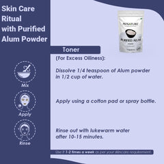 Mi Nature Alum Powder used for blackhead treatment