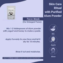 Mi Nature Alum Powder facial mask application